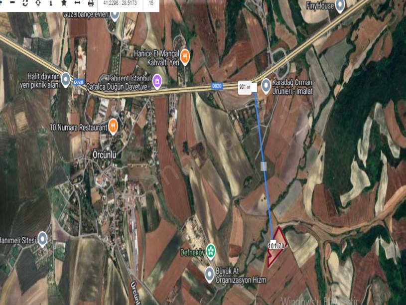 Çatalca Nakkaşta  Satılık Arsa , 2,426 M2 Yolu Var Evlerin Yakını 