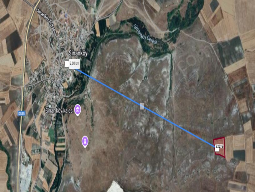 Edirne Lalapaşa Sinanköy Köyü Satılık Tarla , 16,700 m2 Yolu Var Müstakil 