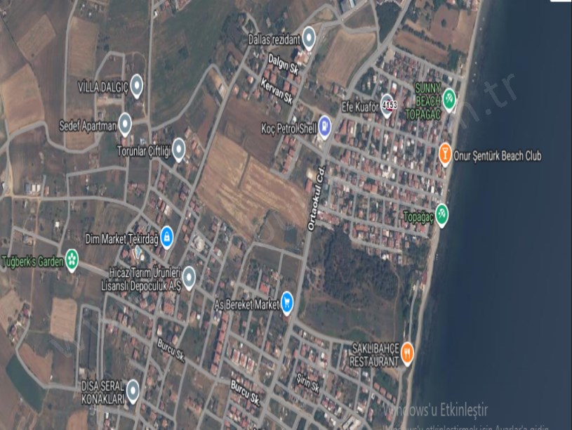 Tekirdağ Süleymanpaşa Barbaros Mah Satılık Arsa , 232 m2  3 Kat Villa İmarlı Müstakil Merkezde