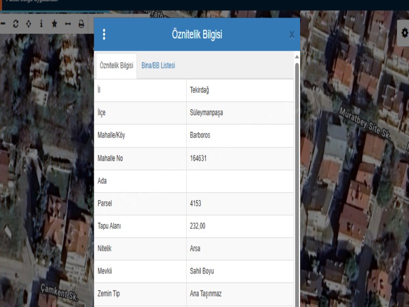 Tekirdağ Süleymanpaşa Barbaros Mah Satılık Arsa , 232 m2  3 Kat Villa İmarlı Müstakil Merkezde
