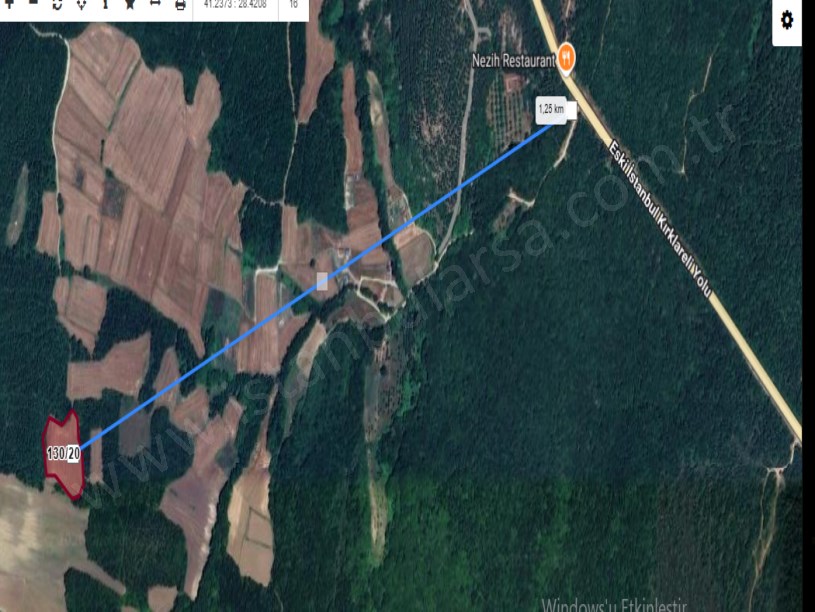 Çatalca Akalanda Satılık Arsa , 1,135 M2 Hisseli 