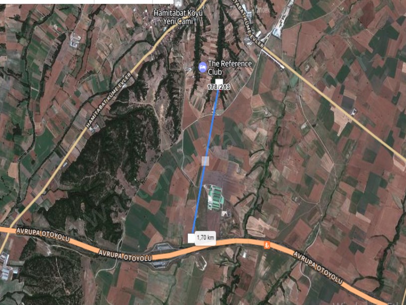 Kırklareli Lüleburgaz Hamitabat Köyünde Satılık Tarla , 2,500 M2 Tek Tapu 