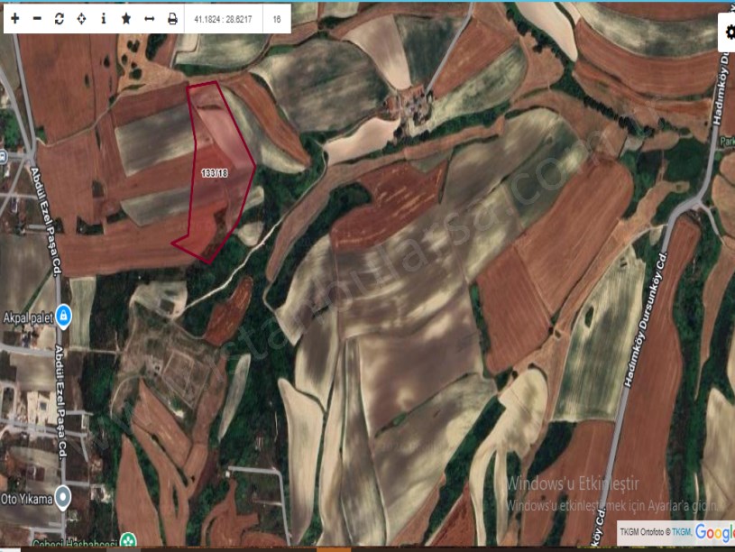 Arnavutköy Dursunköyde Satılık Arsa  , 548 M2 Hisseli Yolu Var 