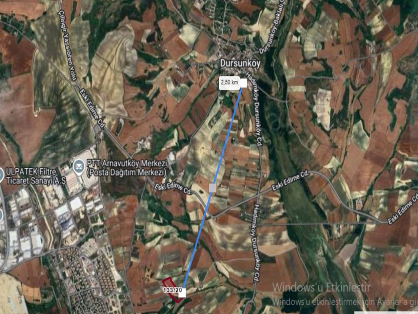 Arnavutköy Dursunköyde Satılık Arsa  , 489  M2 Hisseli İmarlı  Yolu Var 