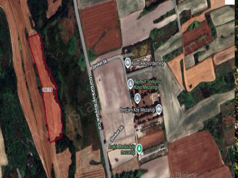 Arnavutköy Dursunköyde Satılık Arsa  , 147 M2 Hisseli  Caddeye Yakın 