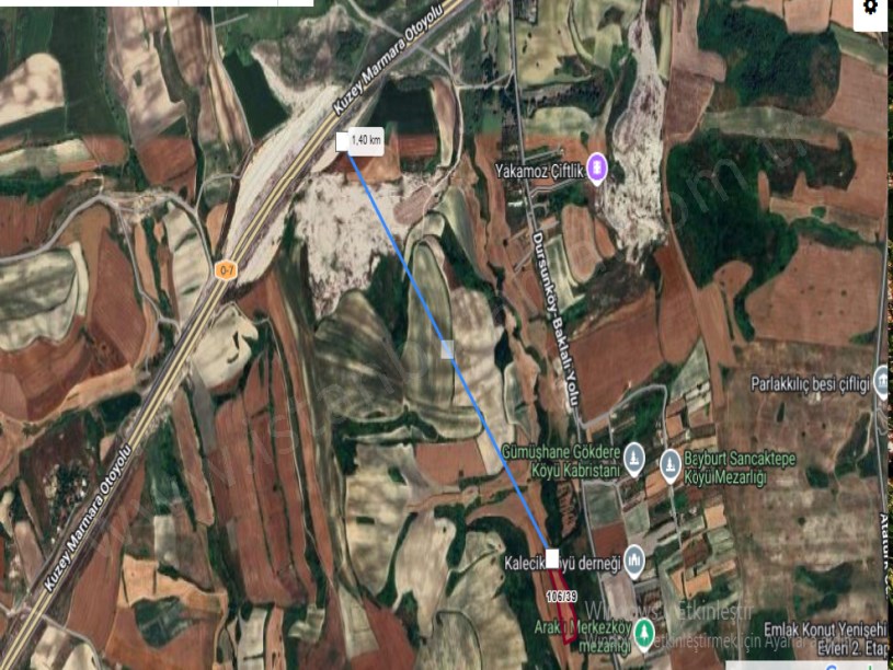 Arnavutköy Dursunköyde Satılık Arsa  , 147 M2 Hisseli  Caddeye Yakın 