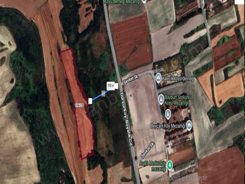 Arnavutköy Dursunköyde Satılık Arsa  , 147 M2 Hisseli  Caddeye Yakın 