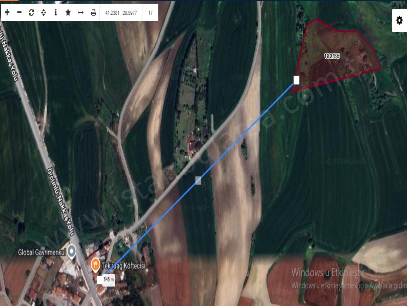 Arnavutköy Yassıörende Satılık Arsa , 488 M2 Hisseli İmarlı 