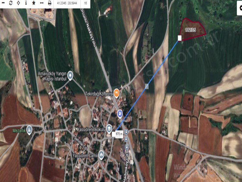 Arnavutköy Yassıörende Satılık Arsa , 488 M2 Hisseli İmarlı 