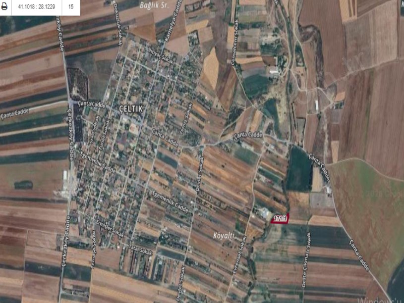 Silivri Çeltik Mah, Satılık Tarla , 4,400 m2 Müstakil Evlerin Yakını 