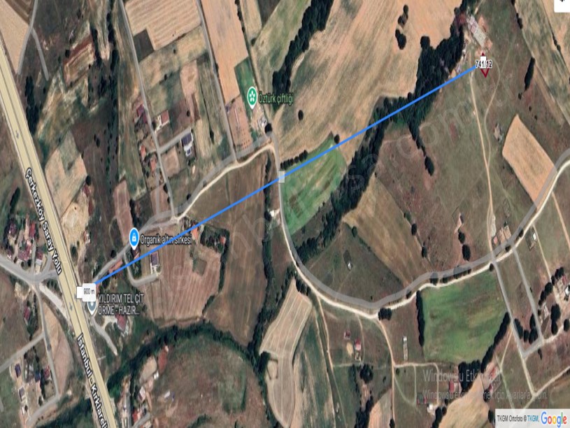 Tekirdağ Saray Büyükyoncalı Mah Satılık Arsa , 388 M2 Müstakil Yolu Var