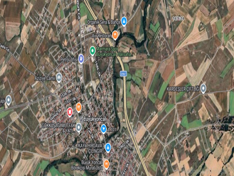 Tekirdağ Saray Büyükyoncalı Mah Satılık Arsa , 261 M2 Müstakil Yolu Var