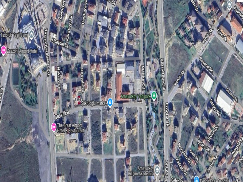 Arnavutköy Mustafa Kemalpaşa Mah Satılık Arsa , 136 m2 Merkezde 3 Kat İmarlı 