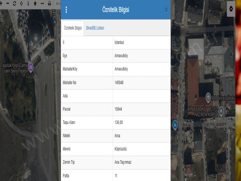 Arnavutköy Mustafa Kemalpaşa Mah Satılık Arsa , 136 m2 Merkezde 3 Kat İmarlı 