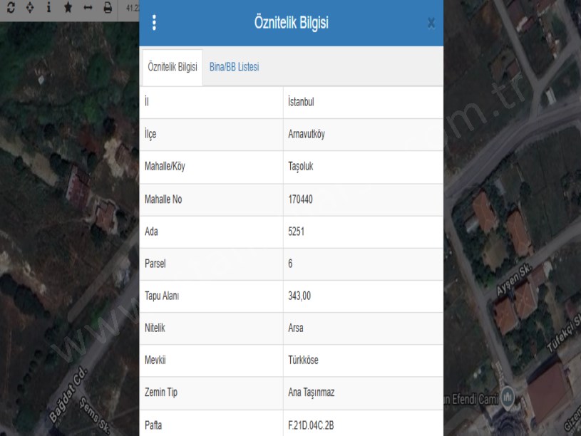 Arnavutköy Taşolukta Satılık Arsa , 349 m2 Merkezde Müstakil İmarlı