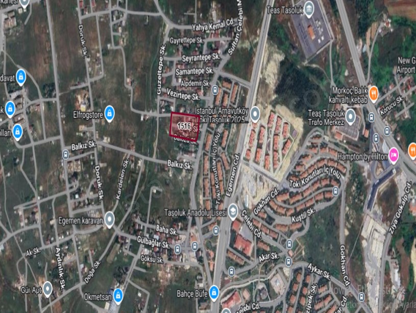 Arnavutköy Taşolukta Satılık Arsa , 154 M2 Cadde Cephe Müstakil İmarlı 