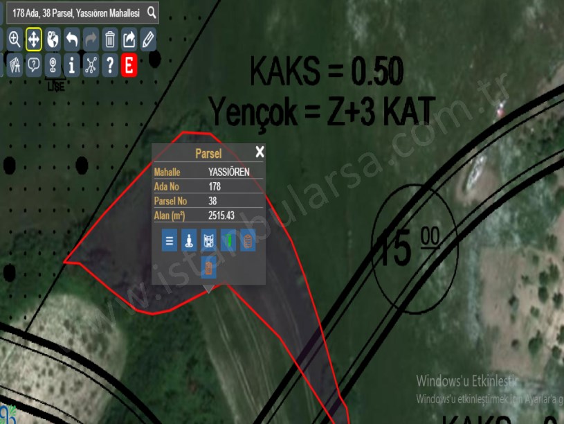 Arnavutköy Yassıörende Satılık Arsa , 647 M2 Yolu Var Müstakil Merkezde