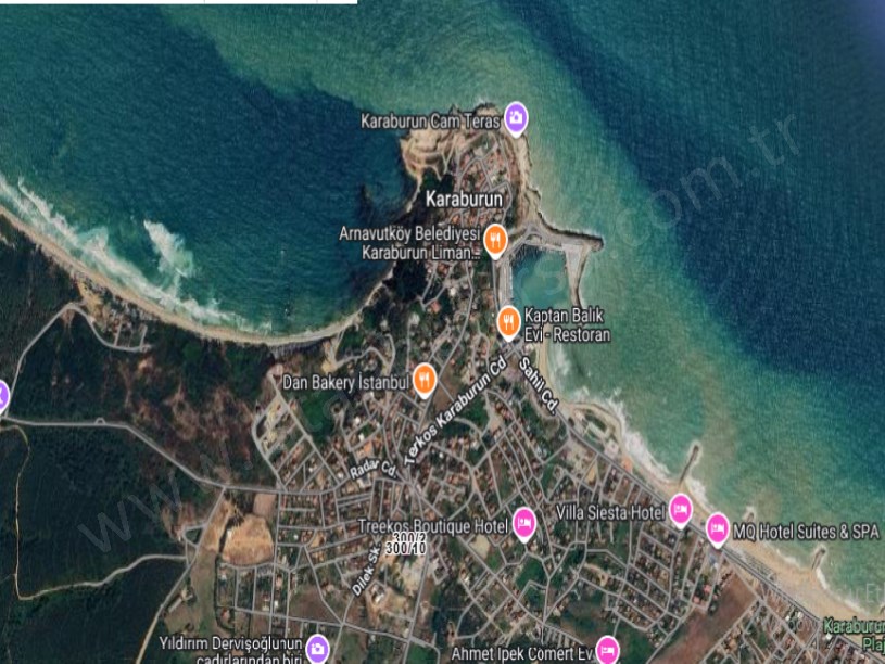 Arnavutköy Karaburunda Satılık Arsa , 850 M2 Müstakil Merkezde 