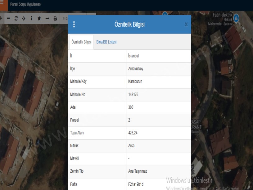 Arnavutköy Karaburunda Satılık Arsa , 850 M2 Müstakil Merkezde 