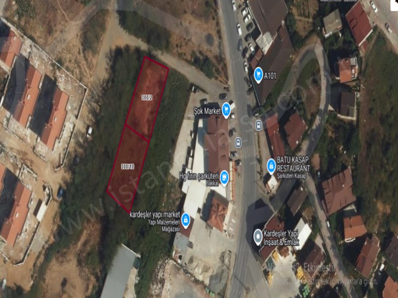 Arnavutköy Karaburunda Satılık Arsa , 850 M2 Müstakil Merkezde 