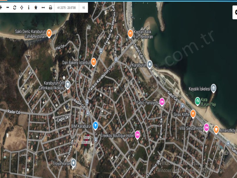 Arnavutköy Karaburunda Satılık Arsa , 850 M2 Müstakil Merkezde 