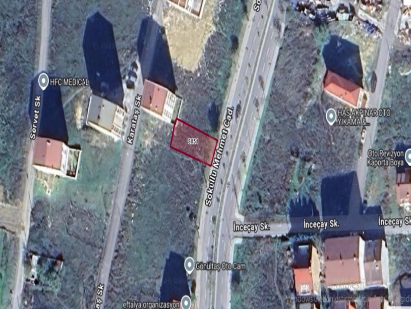  Arnavutköy NeneHatun Mah. Satılık Arsa  , 226 M2 Merkezde Cadde Cephe 3 kat İmarlı 