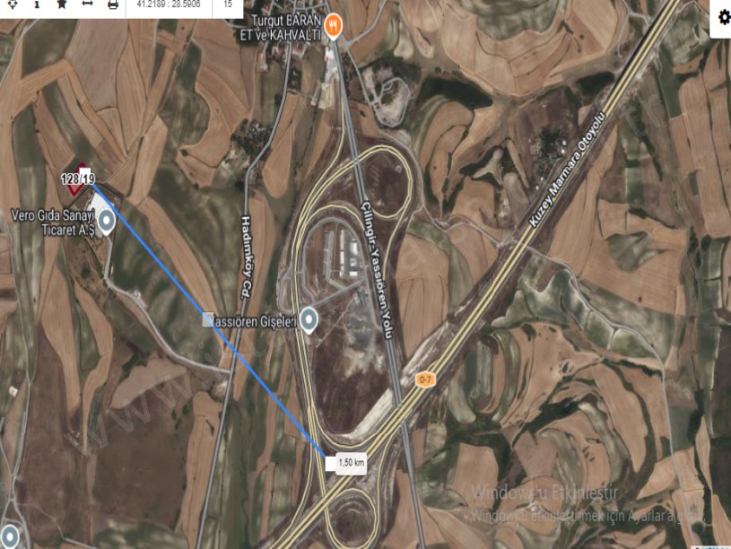 Arnavutköy Yassıörende Satılık Arsa , 1,080 M2 Yolu Var Hisseli 