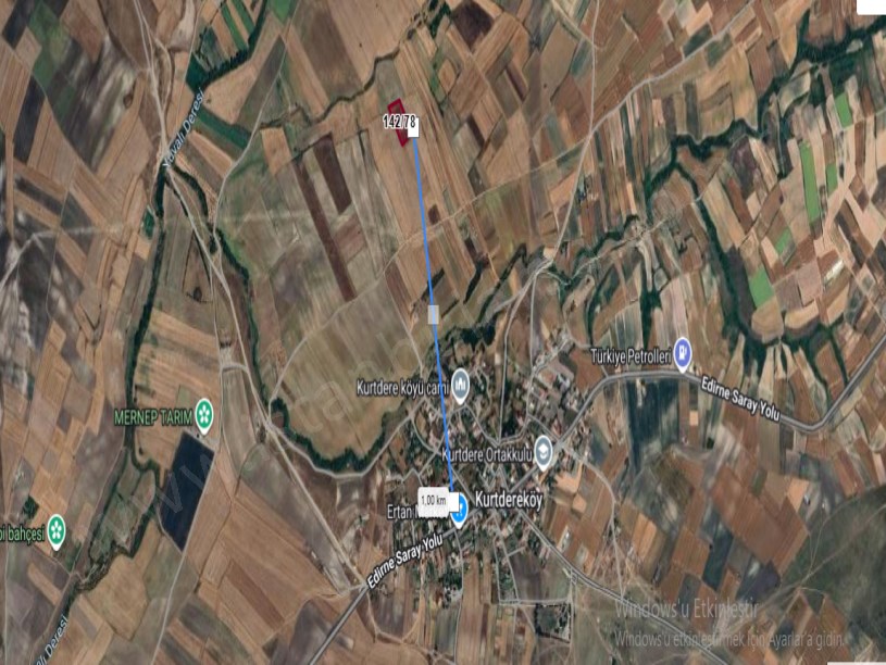 Tekirdağ Saray Kurtderede Satılık Arsa , 250 m2 Çaplı Muvafakatnameli 