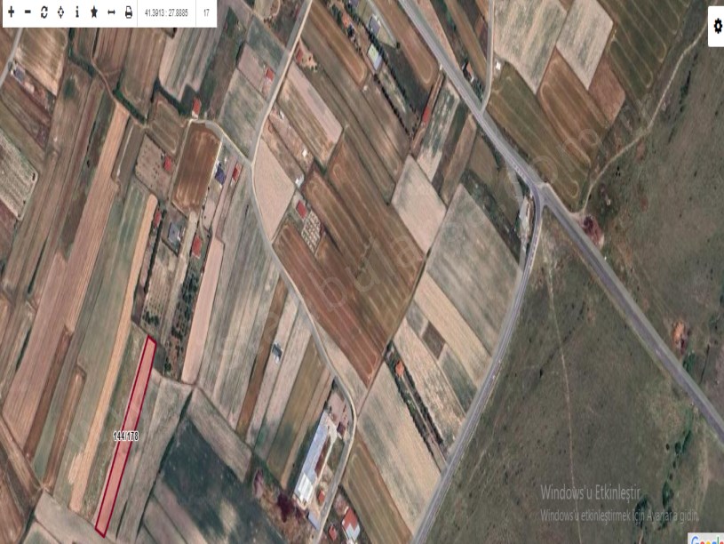 Tekirdağ Saray Çaylada Satılık Arsa , 843 m2 Yolu Var Evlerin Yakını 