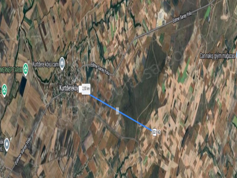 Tekirdağ Saray Kurtderede Satılık Arsa , 735 M2 Hisseli Yolu Var 