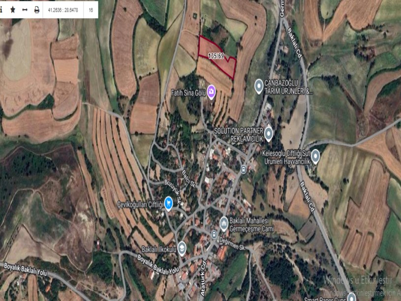 Arnavutköy Baklalıda Satılık Tarla , 10,256 M2 Müstakil Yolu Var