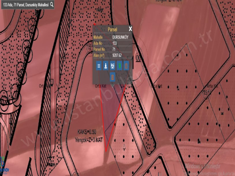 Arnavutköy Dursunköyde Satılık Tarla ,  9,207 m2 Müstakil
