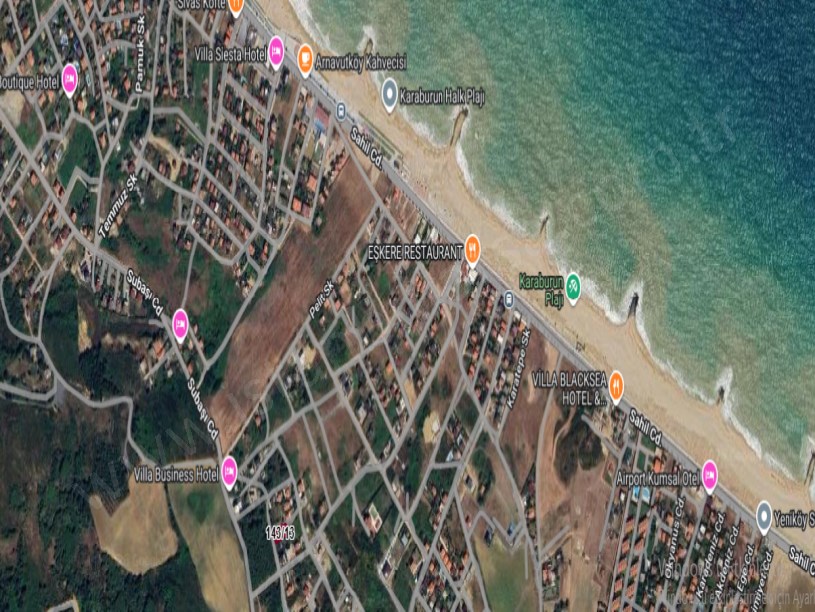 Arnavutköy Karaburunda Satılık Arsa , 506 M2 Müstakil İmarlı İfrazlı 