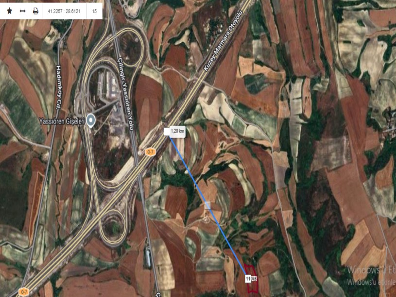 Arnavutköy Dursunköyde Satılık Arsa  ,  283 M2 Hisseli İmarlı