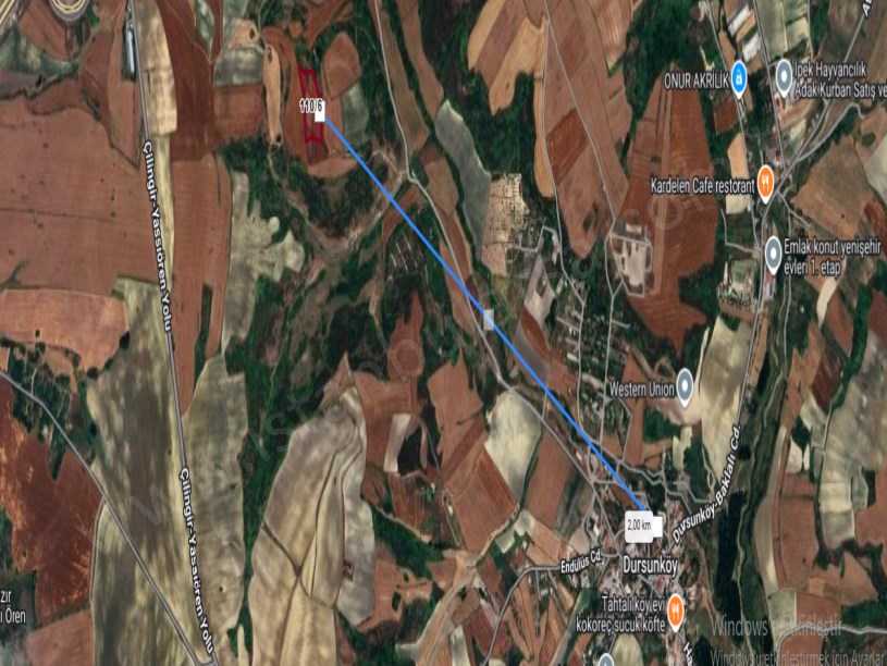 Arnavutköy Dursunköyde Satılık Arsa  ,  283 M2 Hisseli İmarlı