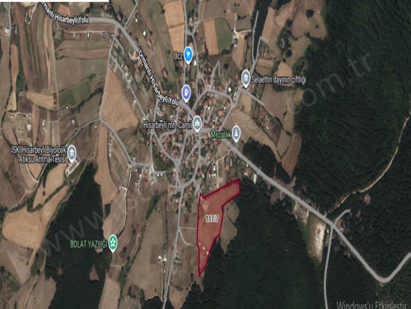 Çatalca Hisarbeylide Satılık Arsa , 288 m2 Köy İçi Hisseli Yolu Var 