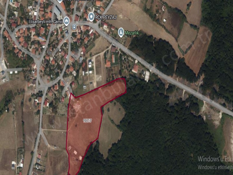 Çatalca Hisarbeylide Satılık Arsa , 288 m2 Köy İçi Hisseli Yolu Var 