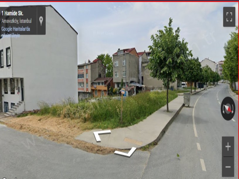 Arnavutköy İslambeyde Satılık Arsa ,  373 M2 Kıbrıs Caddesine Cephe 3 Kat İmarlı Müstakil 