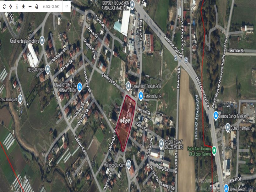 Arnavutköy İmrahorda Satılık Arsa , 273 M2 Merkezde Hisseli İmarlı