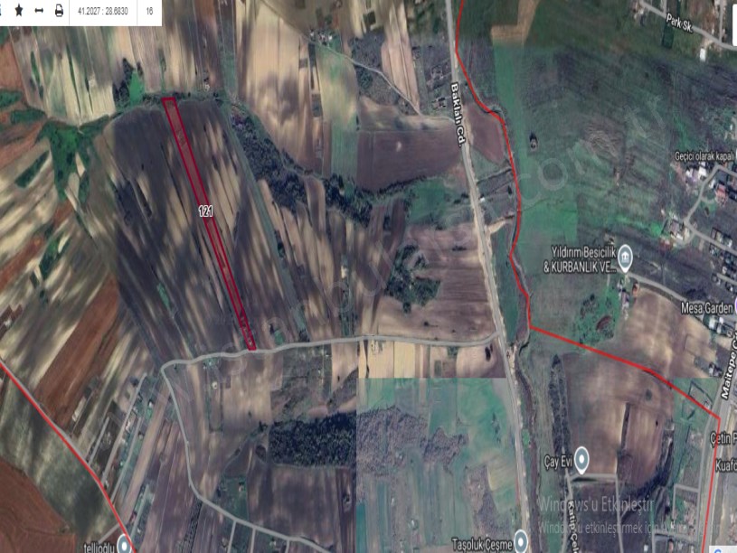 Arnavutköy Haraççıda Satılık Arsa , 267 m2 Çaplı Çevrili Hisseli 