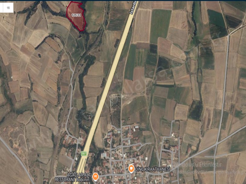 Kırklareli Babaeski Taşağıl Köyünde Satılık Arsa , 1,722 m2 Yolu Var Hisseli 