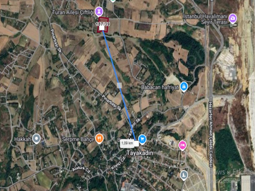 Arnavutköy Tayakadın Satılık Arsa , 1000 M2 Hisseli İmarlı 
