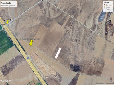 Konya Karaman Yolu Araç Takasına Uygun Satılık Tarla 2861M2 Mustakil Çumra Erentepe Mah