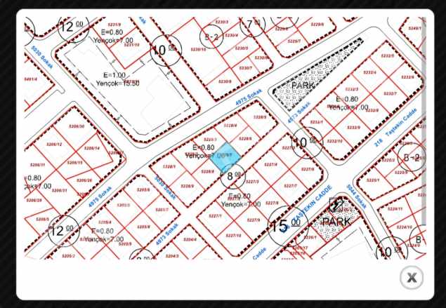 Isparta Merkez Satılık Arsa imarlı Yola Sıfır 217 M2 Dere Mah
