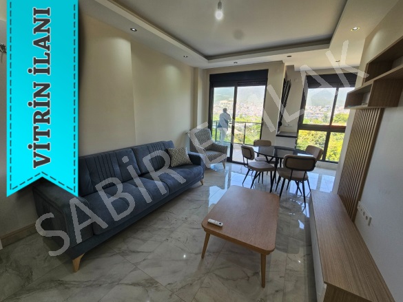 Oba Mah. Alanya Kiralık Daire |  1+1 Oda | 55M2 Aylık 25.000Tl Eşyalı  | 2. Kat | Klima | 1 Banyo | 1 Yatak Odası Resim-1