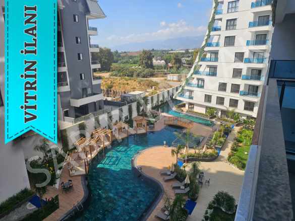 Alanya Kiralık Daire Mahmutlar Green Ocean Sitesinde 1+1 Mah
