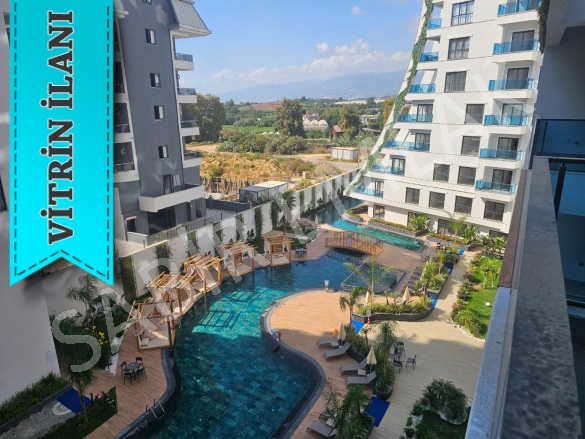 Mahmutlar Mah. Alanya Kiralık Daire |  1+1 Oda | 58M2 Aylık 13.000Tl | 4. Kat | Klima | 1 Banyo | 1 Yatak Odası Resim-2