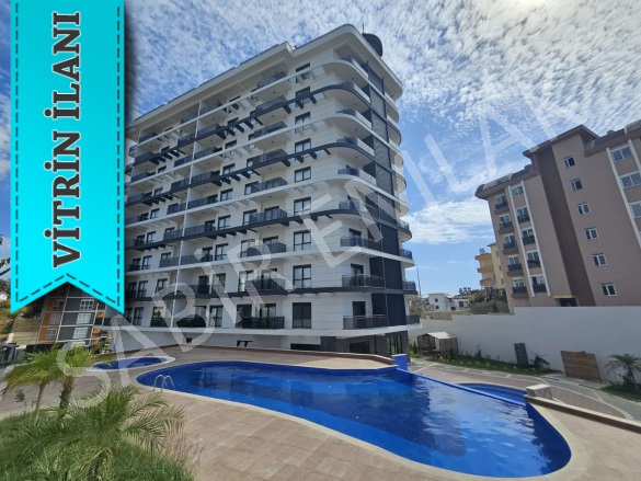 Avsallar Mah. Alanya Kiralık Daire |  1+1 Oda | 58M2 Aylık 12.000Tl | 8. Kat | Klima | 1 Banyo | 1 Yatak Odası Resim-1