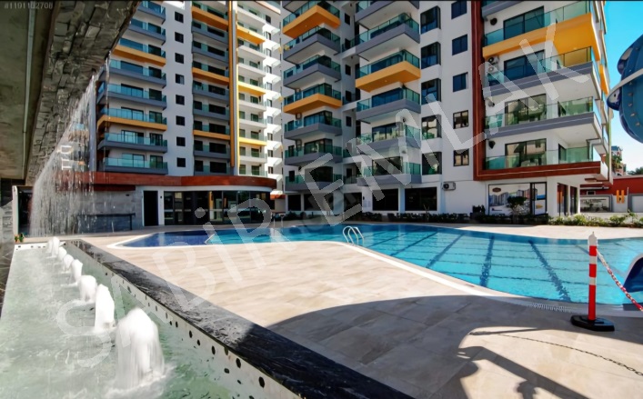 Mahmutlar Mah. Alanya Kiralık Daire |  2+1 Oda | 105M2 Aylık 30.000Tl Eşyalı  | 5. Kat | Klima | 1 Banyo | 2 Yatak Odası Resim-2