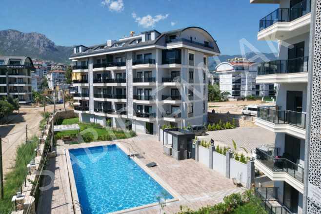 Alanya Oba Satılık Daire 2+1 Dubleks Site içerisinde Mah